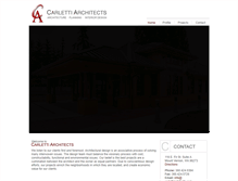 Tablet Screenshot of carlettiarchitects.com